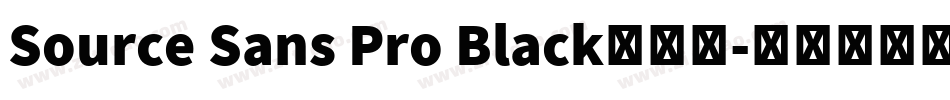 Source Sans Pro Black手机版字体转换